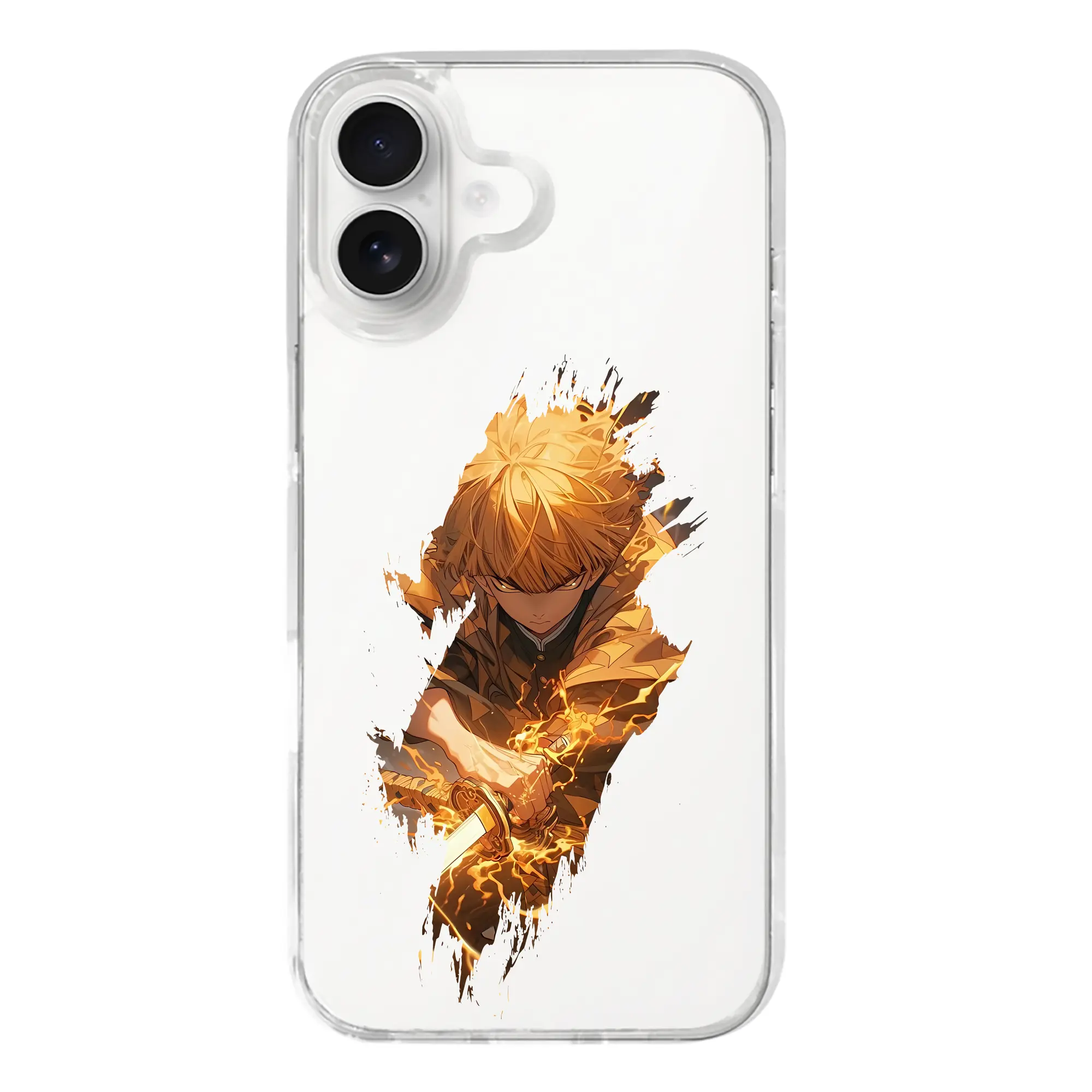 鬼滅の刃 グッズ,我妻 善逸 - iPhone 17シリーズ 透明スマホケース – 薄型・耐衝撃・精密フィット保護カバー